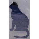 1  Buegelpailletten Katze holo schwarz